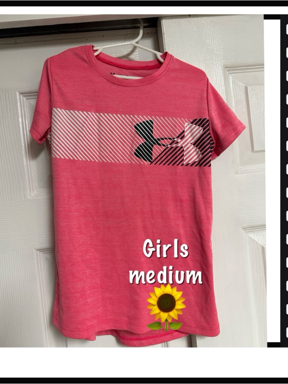 Under Armour Pink Girls' Short Sleeve Logo Tee